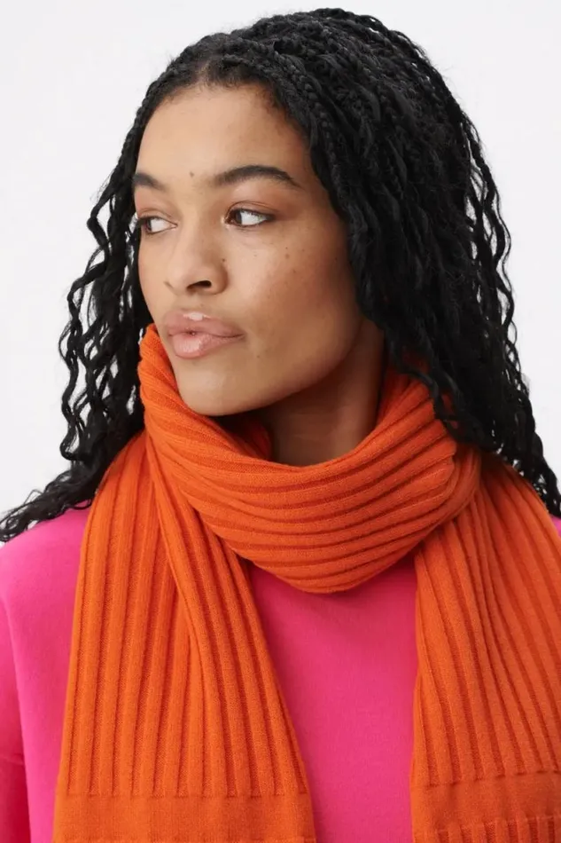 Lala Berlin Scarves and Triangles Scarf Anissa Wool Mix Paprika 8211 Women