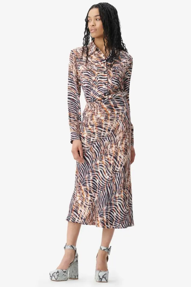 Lala Berlin Shirts and Blouses Blouse Bemar Viscose Zebra Shibori 8211 Women