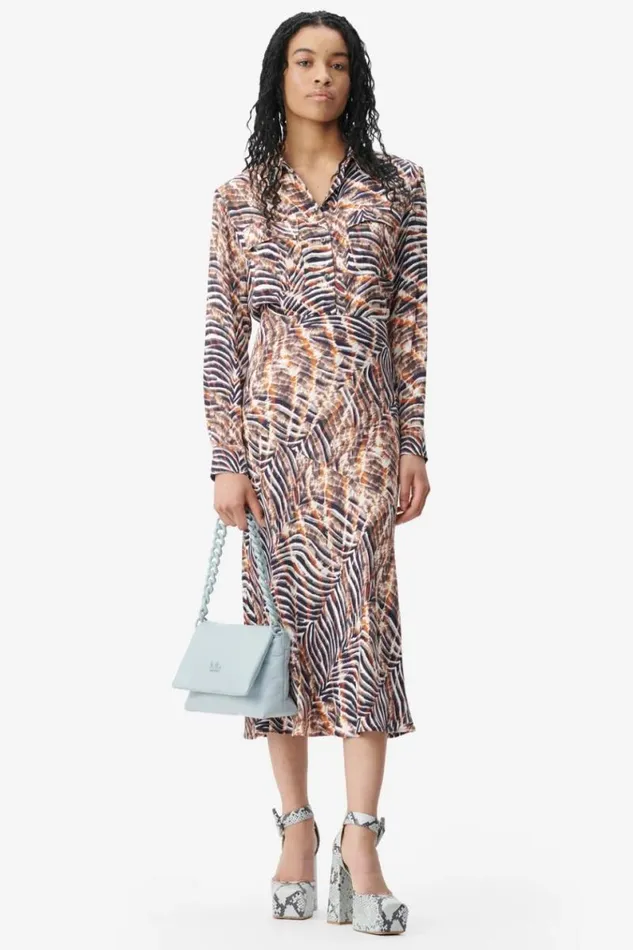 Lala Berlin Shirts and Blouses Blouse Bemar Viscose Zebra Shibori 8211 Women