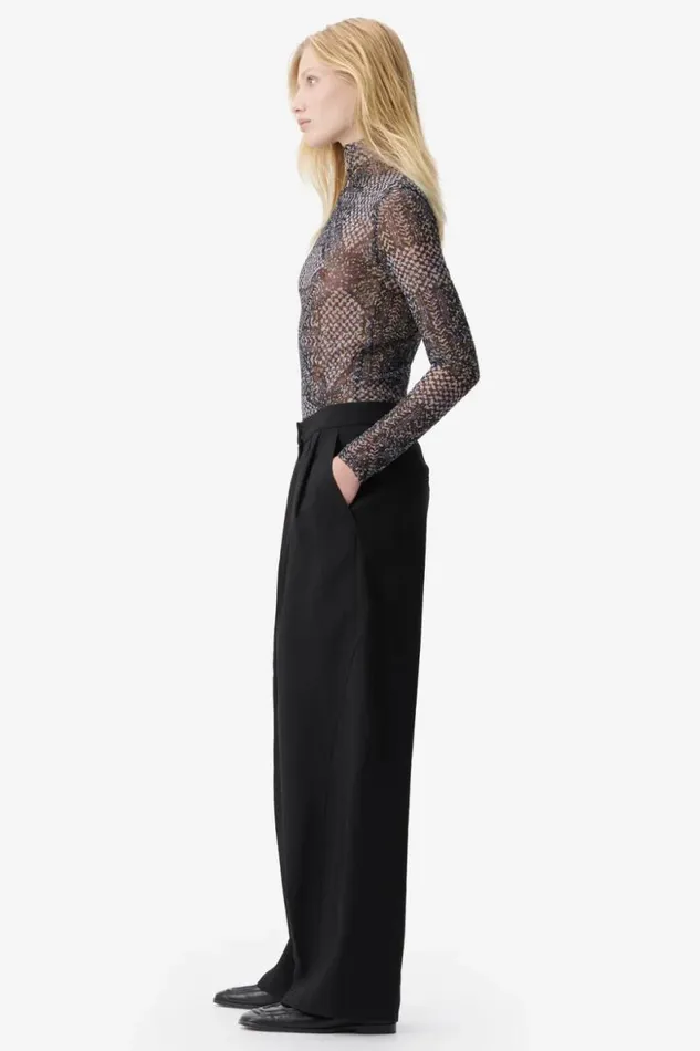 Lala Berlin Shirts and Blouses Longsleeve Carolyn Polyester Mix Heritage Star Black 8211 Women