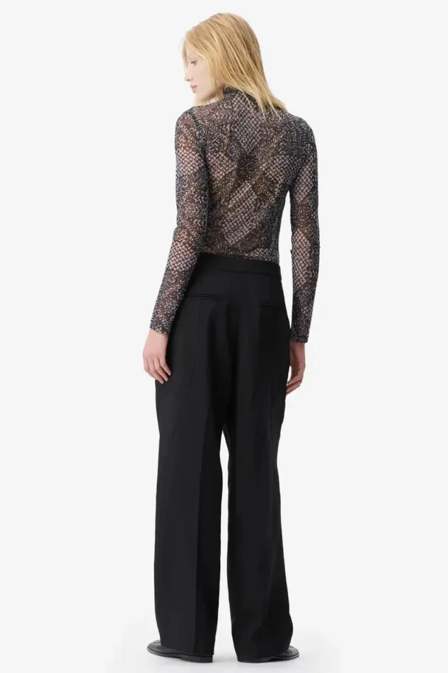Lala Berlin Shirts and Blouses Longsleeve Carolyn Polyester Mix Heritage Star Black 8211 Women