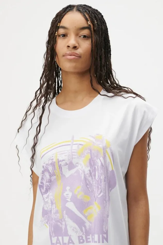 Lala Berlin Shirts and Blouses TShirt Liva Cotton Lala Savanna 8211 Women