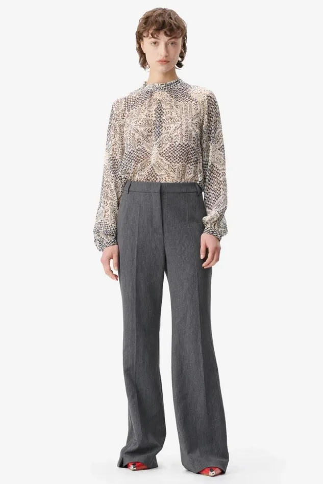 Lala Berlin Shirts and Blouses Top Talvi Viscose Heritage Star Vanilla 8211 Women