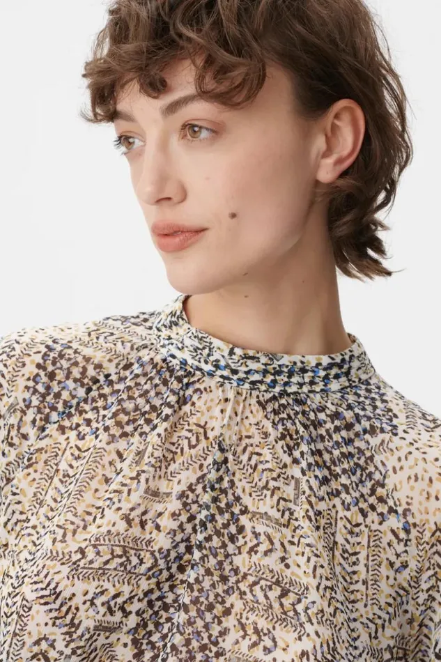 Lala Berlin Shirts and Blouses Top Talvi Viscose Heritage Star Vanilla 8211 Women