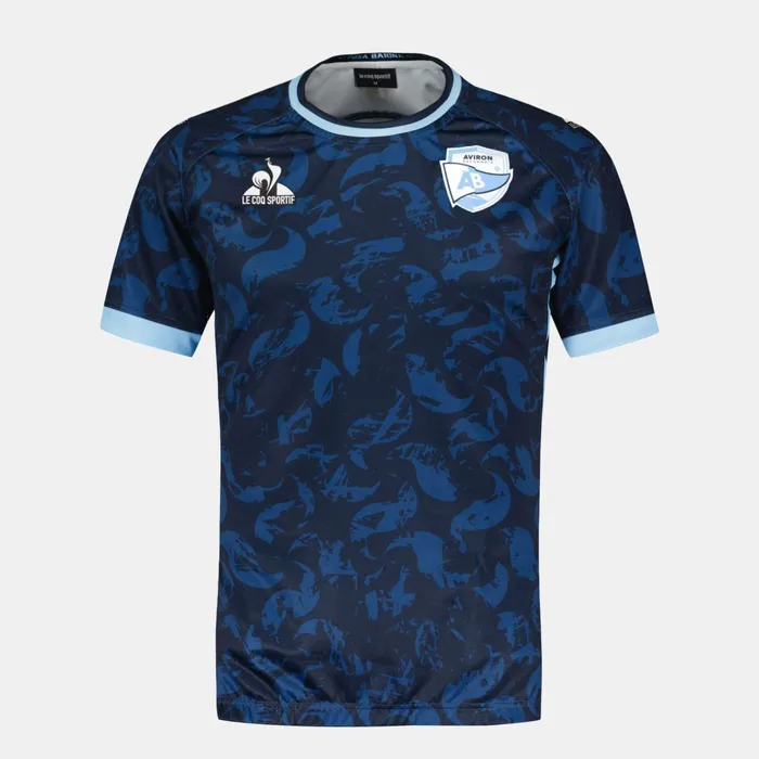 Le Coq Sportif Aviron Bayonnais 8211 Match Outfit TShirt Blue Navy Men Tshirts And Tops