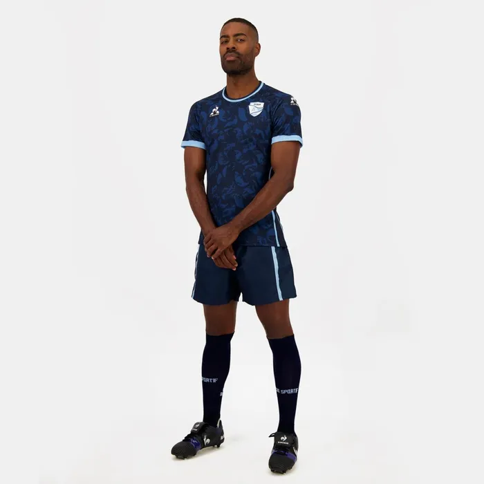 Le Coq Sportif Aviron Bayonnais 8211 Match Outfit TShirt Blue Navy Men Tshirts And Tops