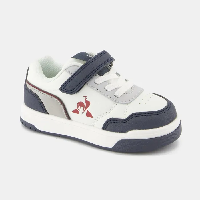 Le Coq Sportif CHAUSSURES BB Shoes LCS COURT BREAKER INF Kids Optical White Dark Slate Kids Baby And Toddler