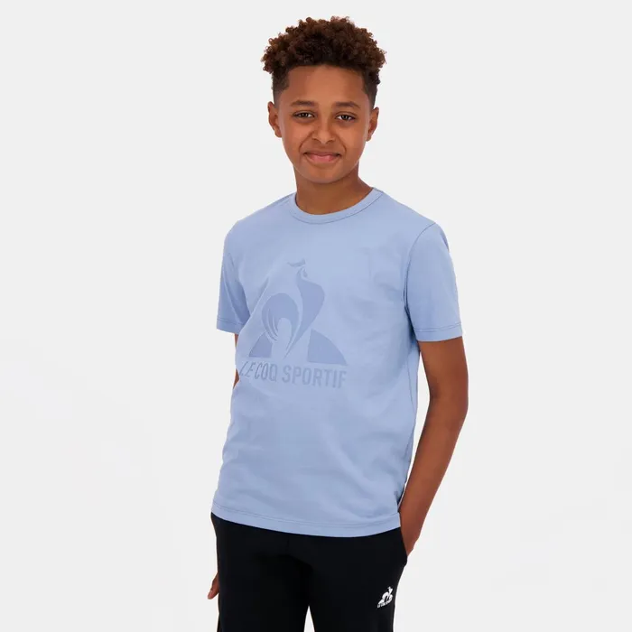 Le Coq Sportif Essentiels Tshirt Enfant Faded Denim Kids Tshirts