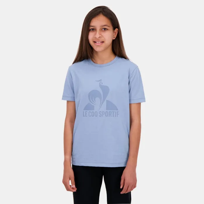 Le Coq Sportif Essentiels Tshirt Enfant Faded Denim Kids Tshirts