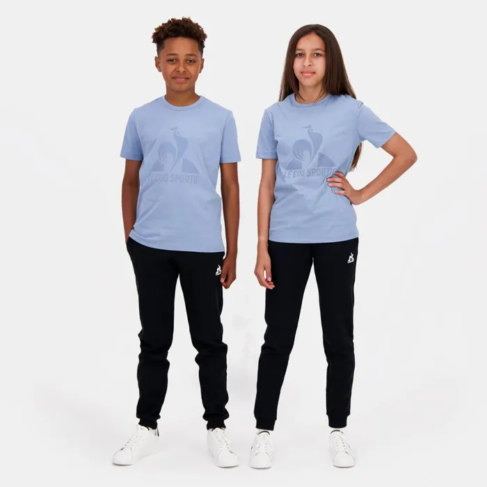 Le Coq Sportif Essentiels Tshirt Enfant Faded Denim Kids Tshirts