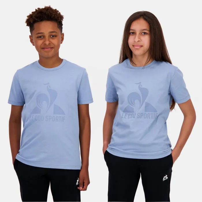 Le Coq Sportif Essentiels Tshirt Enfant Faded Denim Kids Tshirts