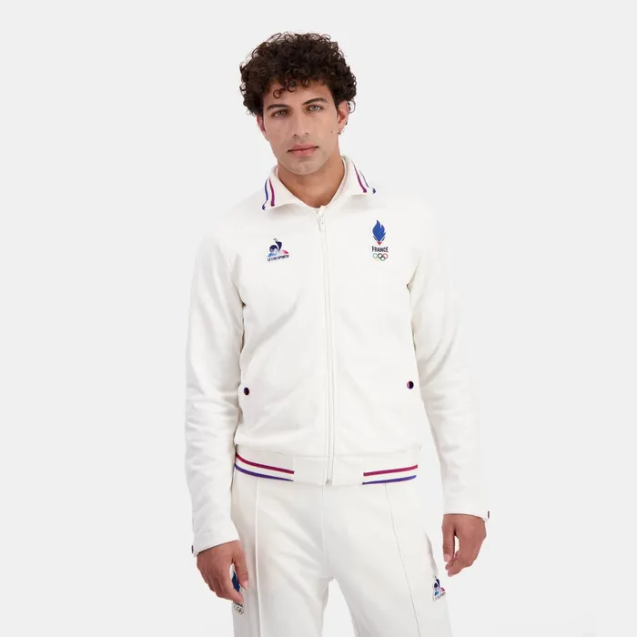 Le Coq Sportif France039s Olympic Team ZipUp Sweatshirtshirt Men Sweatshirts