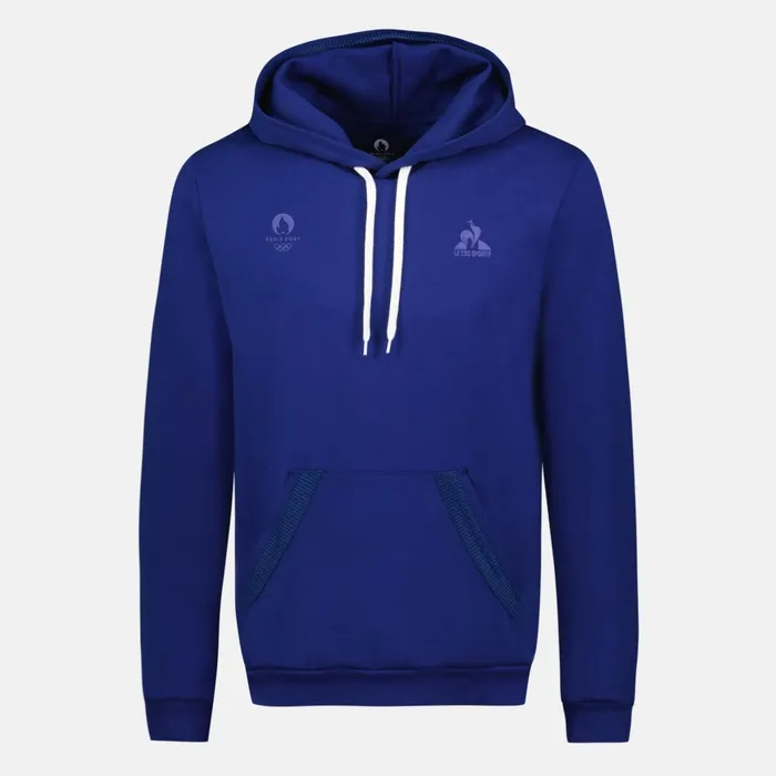 Le Coq Sportif Paris 2024 Hoodie Blue Depths Men Sweatshirts
