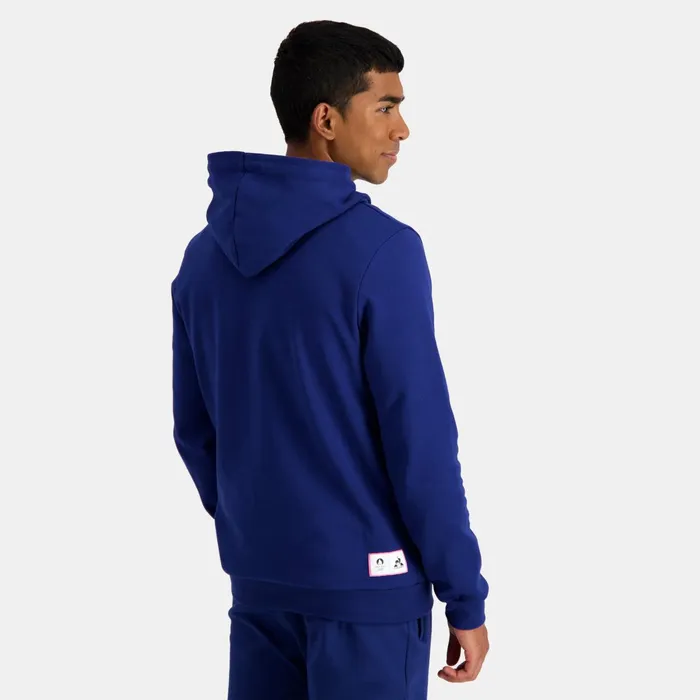 Le Coq Sportif Paris 2024 Hoodie Blue Depths Men Sweatshirts