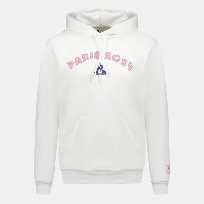 Le Coq Sportif Paris 2024 Hoodie Marshmallow Men Sweatshirts