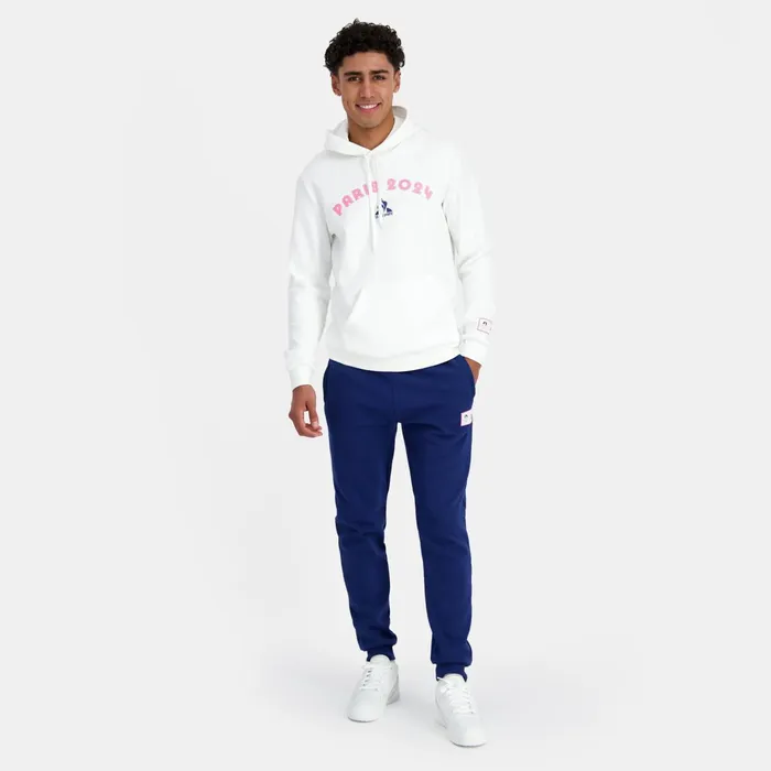 Le Coq Sportif Paris 2024 Hoodie Marshmallow Men Sweatshirts