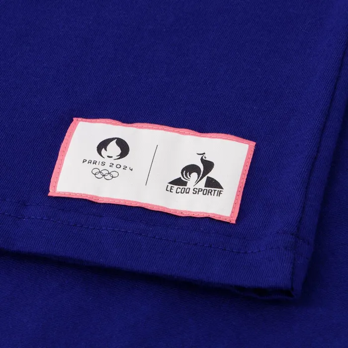 Le Coq Sportif Paris 2024 TShirt Blue Depths MenWomen Tshirts And Tops