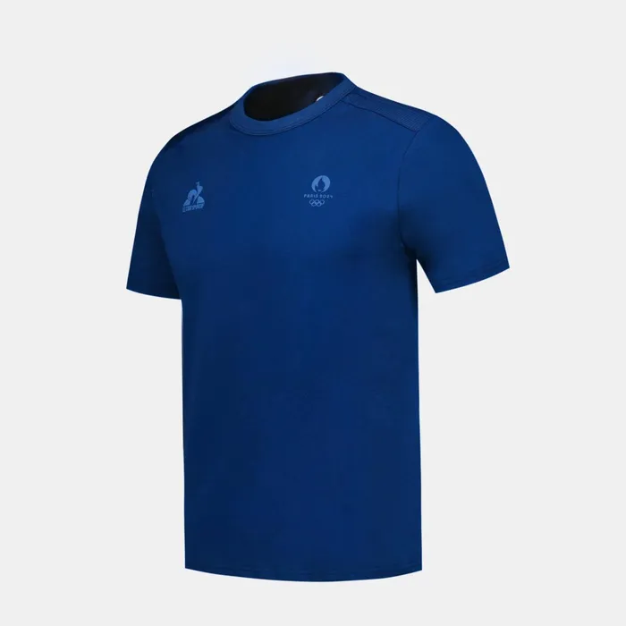 Le Coq Sportif Paris 2024 Tshirt Homme Blue Depths Men Tshirts And Tops