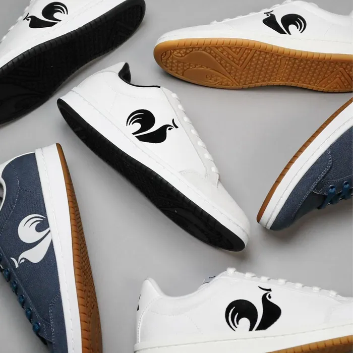 Le Coq Sportif Shoes LCS COURT ROOSTER Optical Whiteblack Men Trainers And Sneakers