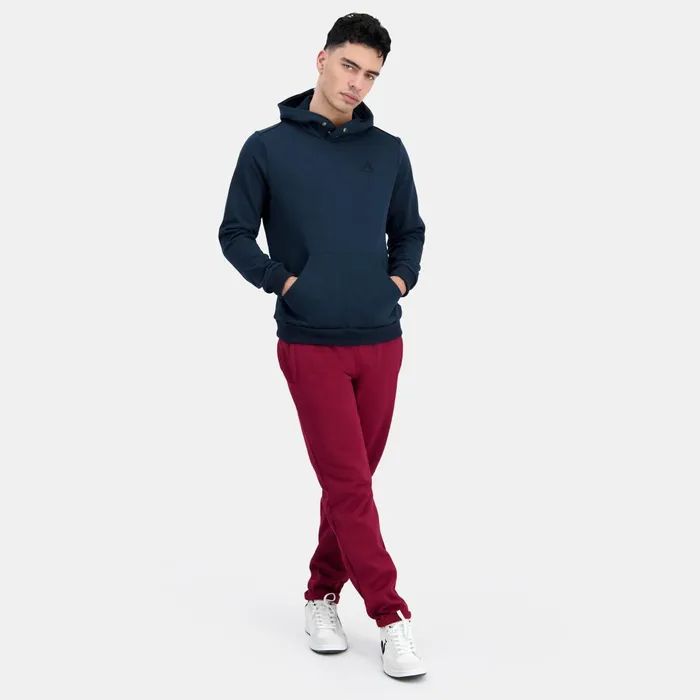 Le Coq Sportif Ton Sur Ton Hoodie Dark Velvet Men Sweatshirts