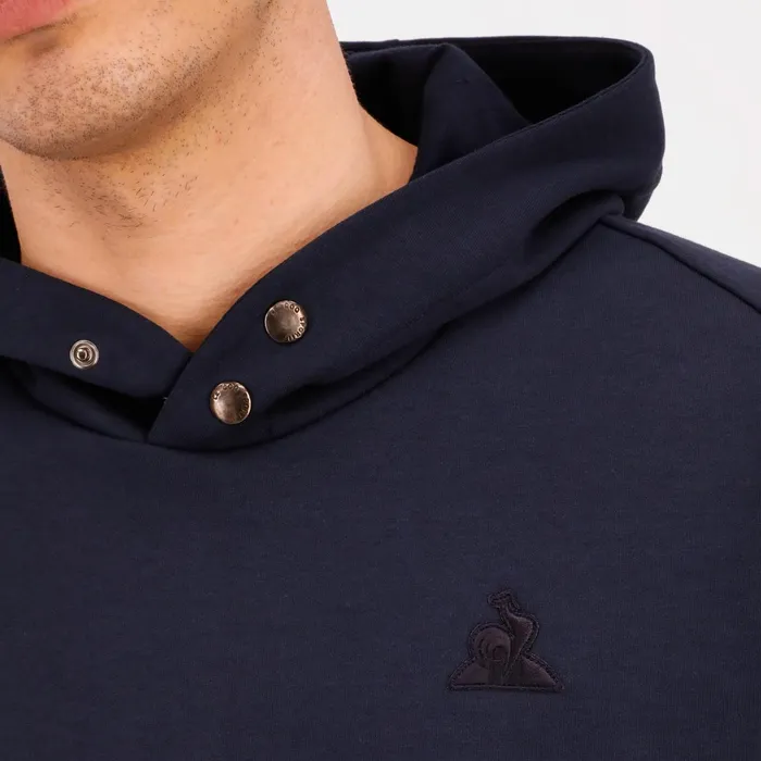 Le Coq Sportif Ton Sur Ton Hoodie Dark Velvet Men Sweatshirts