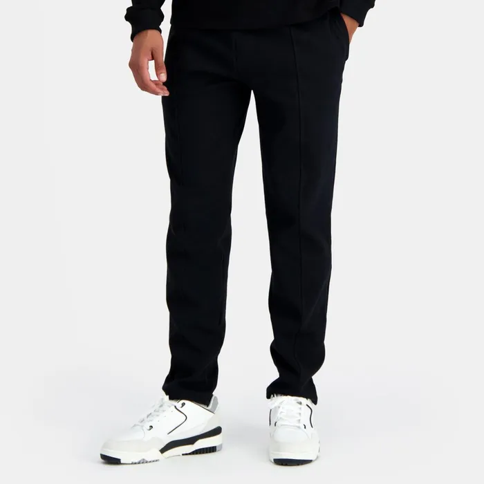 Le Coq Sportif Ton Sur Ton Trousers Coupe Droite Black Men Trousers And Joggers