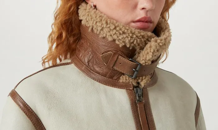 Leather Jackets Women Belstaff Centenary Blackthorn Jacket Chalk British Khaki