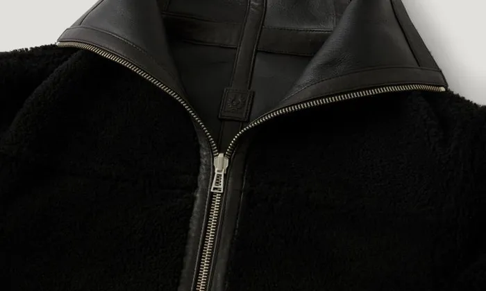 Leather Jackets Women Belstaff Helix Coat Black