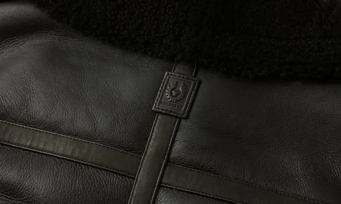 Leather Jackets Women Belstaff Helix Coat Black