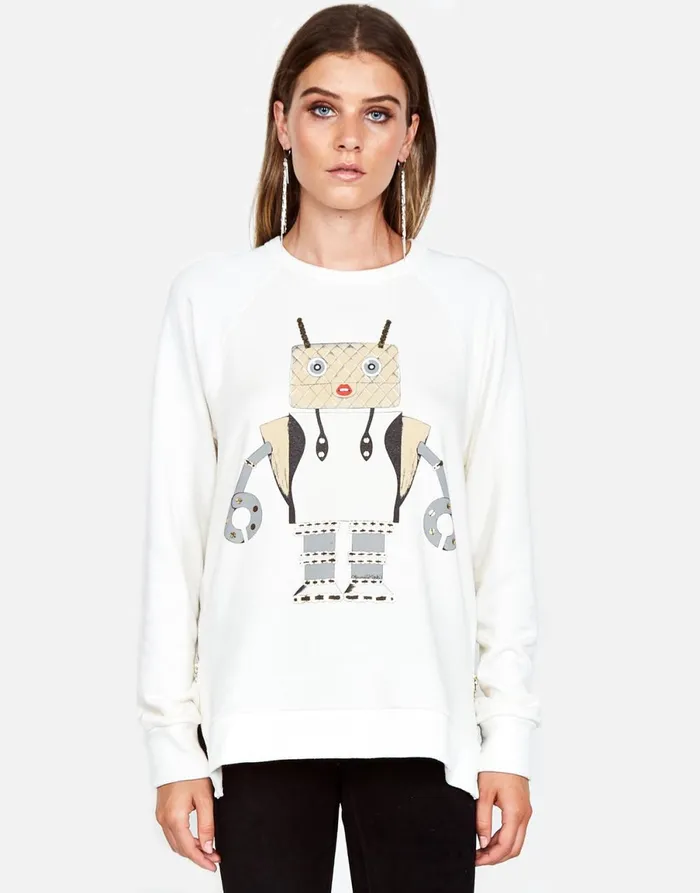 Les Fashion Robot Milk Women039s Lauren Moshi Long Sleeve