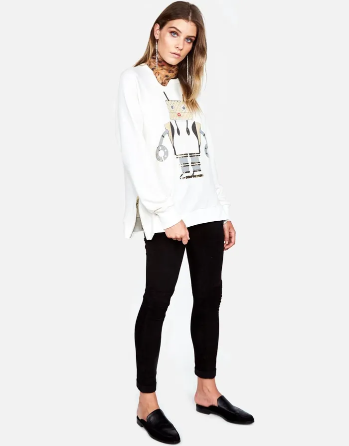 Les Fashion Robot Milk Women039s Lauren Moshi Long Sleeve