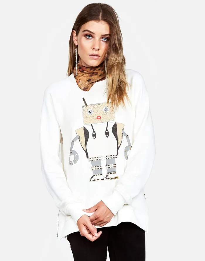 Les Fashion Robot Milk Women039s Lauren Moshi Long Sleeve