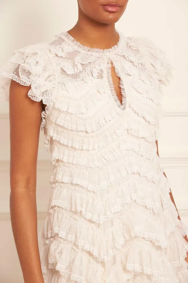Libby Lace Gown Champagne Women Needle and Thread Dresses