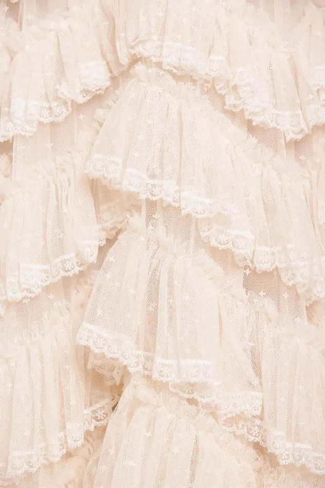 Libby Lace Gown Champagne Women Needle and Thread Dresses
