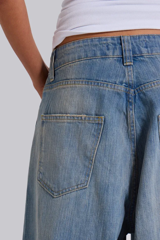 Light Wash Slub XL Colossus Jeans Tops Jaded London Women