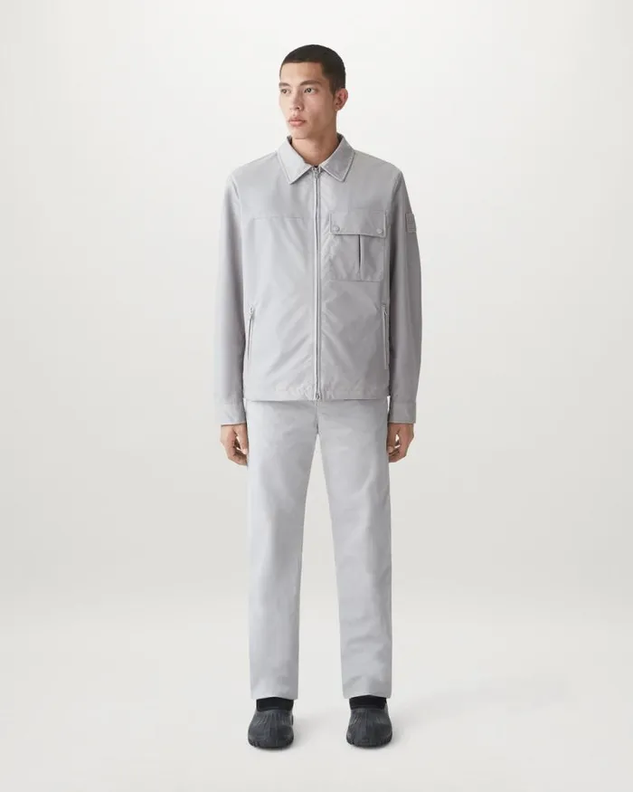 Lightweight Jackets Men Belstaff Drill Overshirt Chrome Grey Lightweight Jackets Men Belstaff Drill Overshirt Chrome Grey