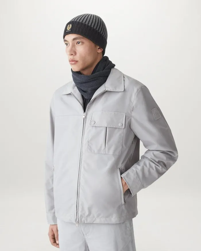 Lightweight Jackets Men Belstaff Drill Overshirt Chrome Grey Lightweight Jackets Men Belstaff Drill Overshirt Chrome Grey