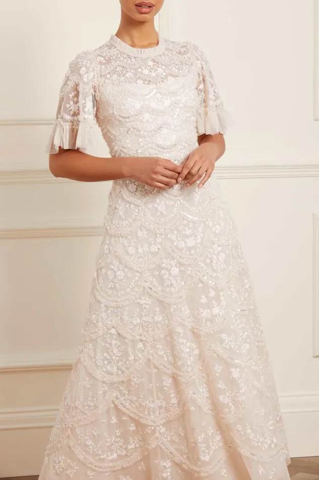 Lily Bloom Ankle Gown Champagne Women Needle and Thread Dresses