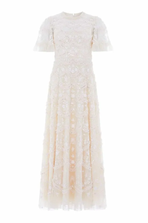 Lily Bloom Ankle Gown Champagne Women Needle and Thread Dresses