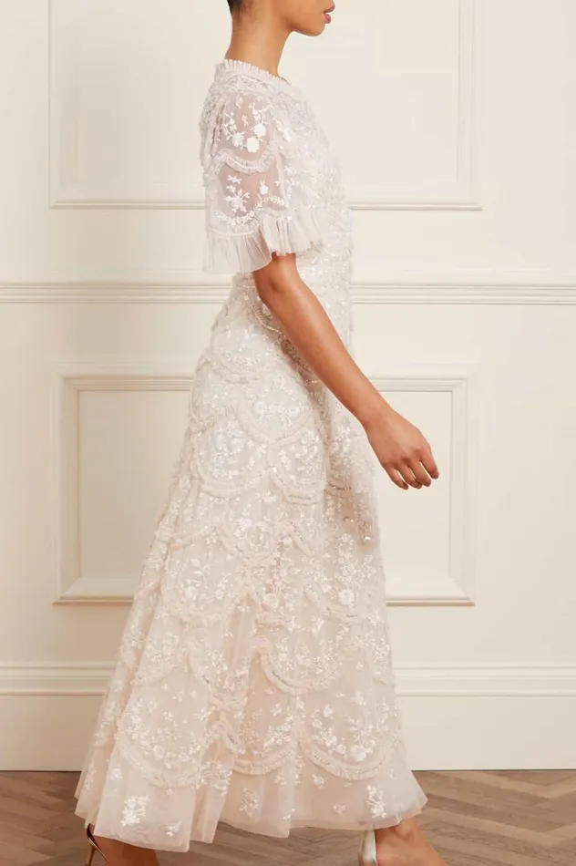 Lily Bloom Ankle Gown Champagne Women Needle and Thread Dresses