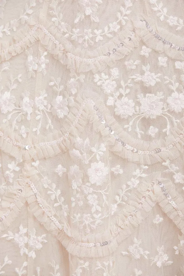 Lily Bloom Ankle Gown Champagne Women Needle and Thread Dresses