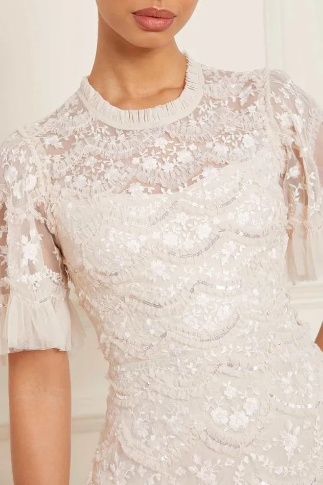 Lily Bloom Ankle Gown Champagne Women Needle and Thread Dresses