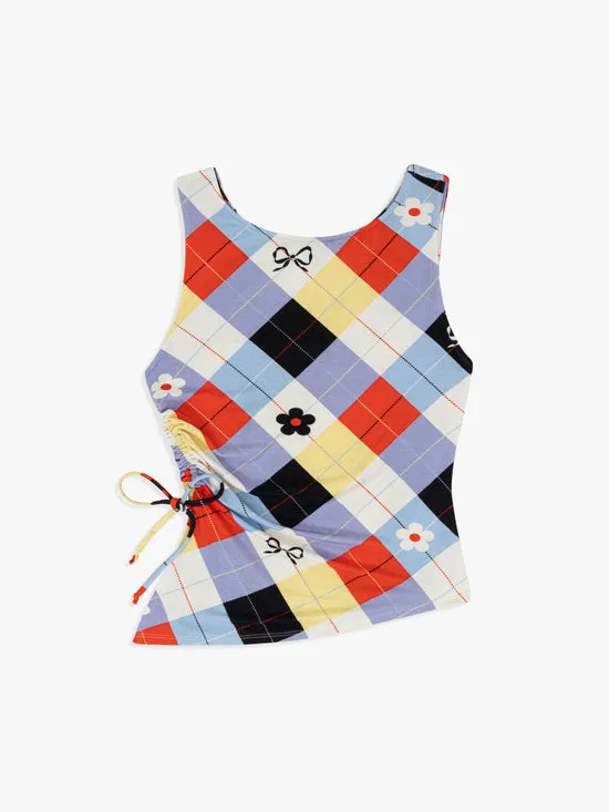 Lisa Says Gah Erin Tank Cirque Argyle Women Tops