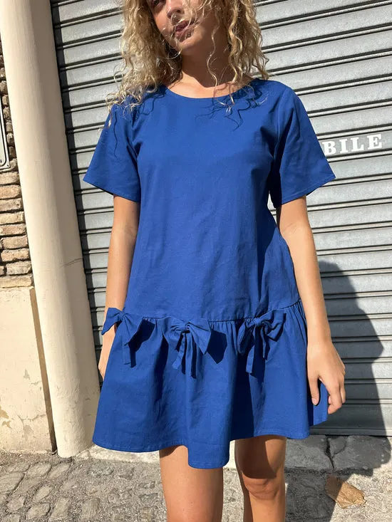 Lisa Says Gah Esme Babydoll Dress Cobalt Women Dresses