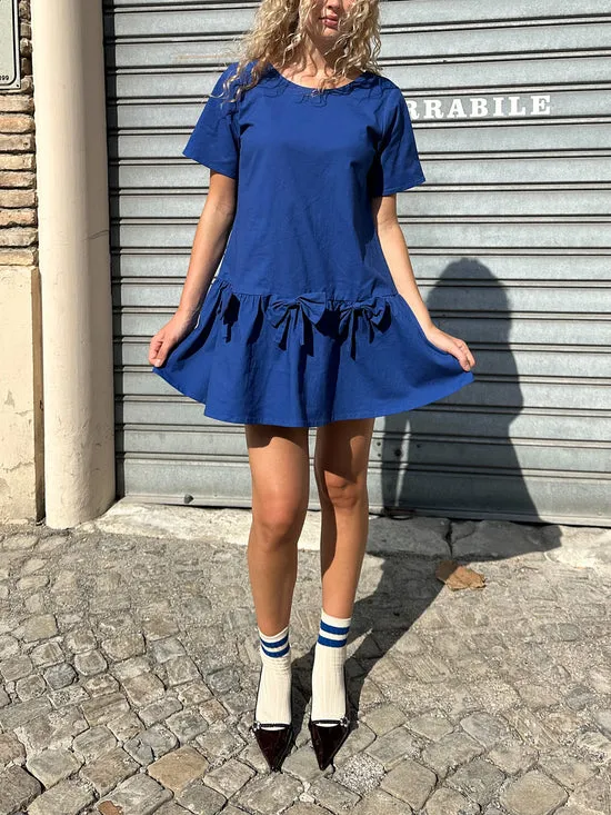 Lisa Says Gah Esme Babydoll Dress Cobalt Women Dresses