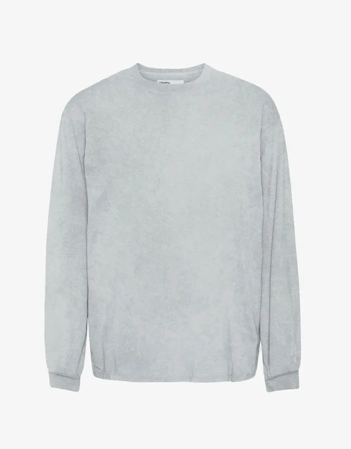 Long Sleeve Tops Oversized Organic LS TShirt 8211 Faded Grey Colorfulstandard Women