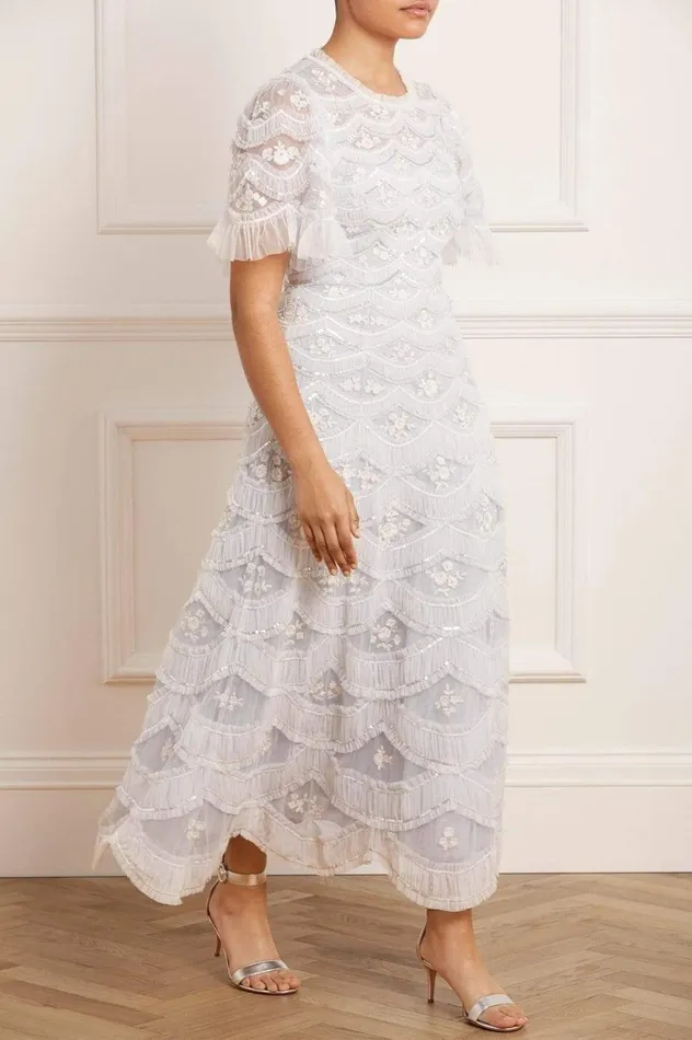 Lunette Blossom Ankle Gown Blue Women Needle and Thread Dresses