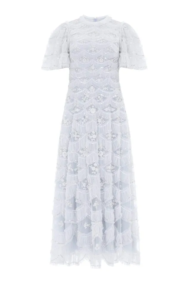 Lunette Blossom Ankle Gown Blue Women Needle and Thread Dresses