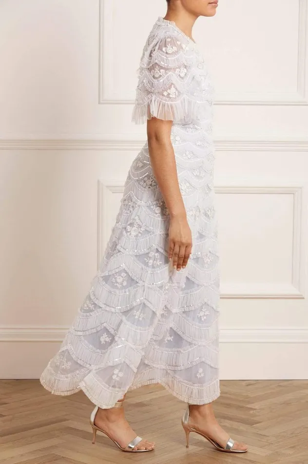 Lunette Blossom Ankle Gown Blue Women Needle and Thread Dresses