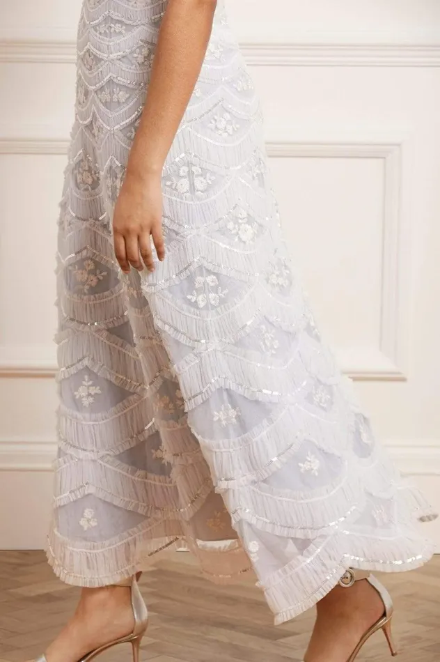 Lunette Blossom Ankle Gown Blue Women Needle and Thread Dresses